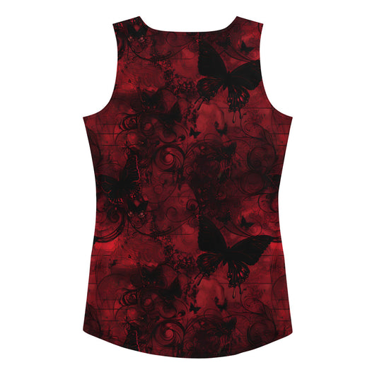 Bloodie Butterflies Cut & Sue Tank Top