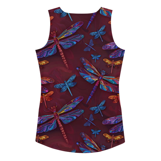 Magic Dragonflies Cut & Sew Tank Top